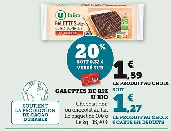 GALETTES DE RIZ U BIO