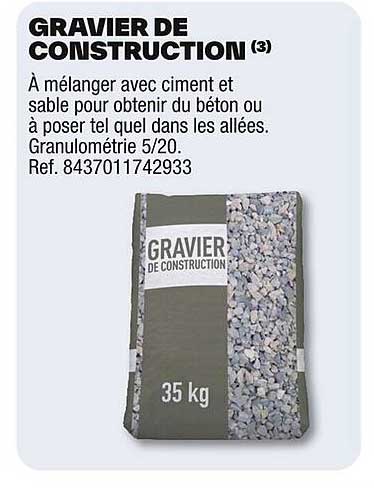 GRAVIER DE CONSTRUCTION
