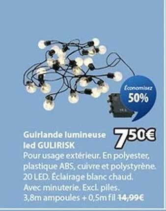 Guirlande lumineuse led GULIRISK