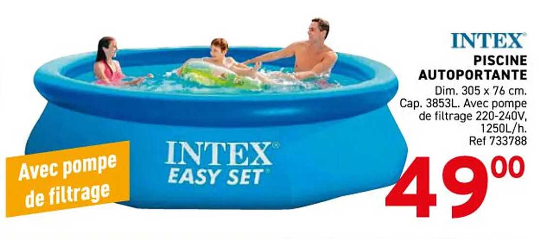 INTÉX PISCINE AUTOPORTANTE
