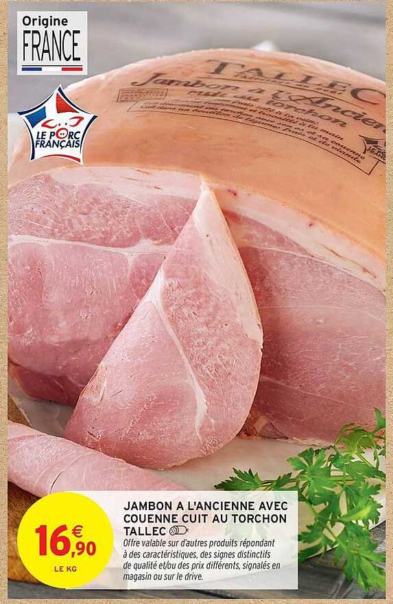 JAMBON À L'ANCIENNE AVEC COUENNE CUIT AU TORCHON TALLÉC
