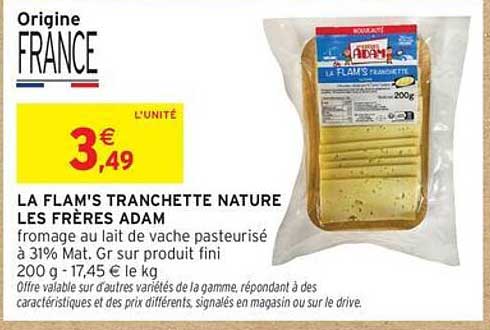 LA FLAM'S TRANCHETTE NATURE LES FRÈRES ADAM