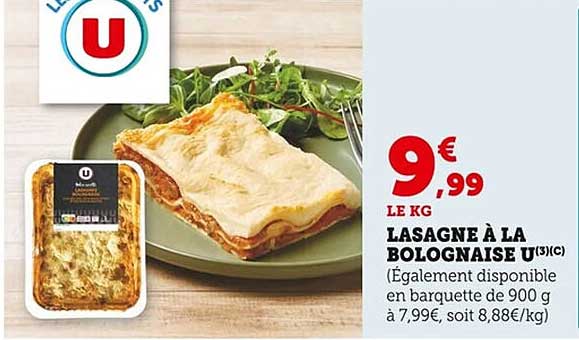 LASAGNE À LA BOLOGNAISE U(3)(C)