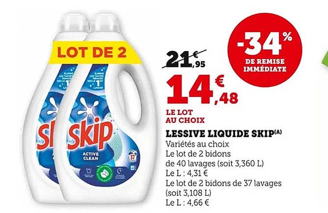 LESSIVE LIQUIDE SKIP(A)