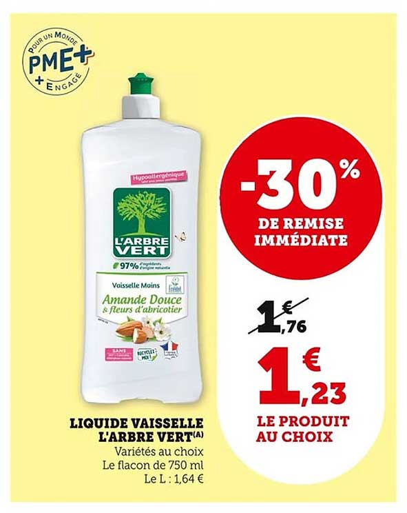 LIQUIDE VAISSELLE L'ARBRE VERT(A)