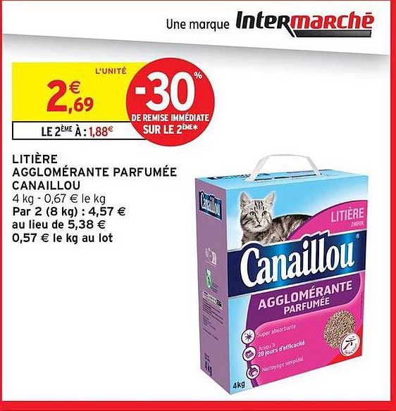 LITIÈRE AGGLOMÉRANTE PARFUMÉE CANAILLOU