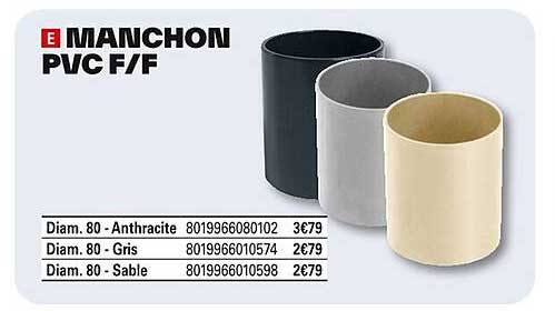 MANCHON PVC F/F