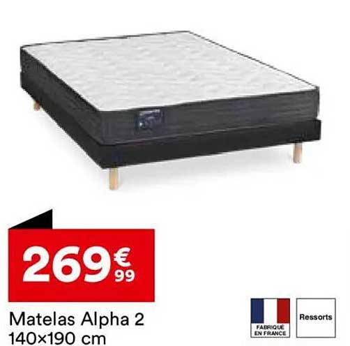 Matelas Alpha 2 140x190 cm