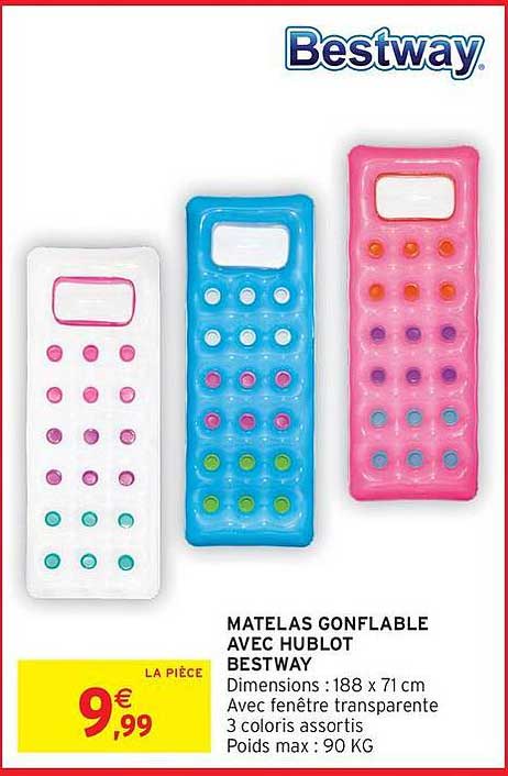 MATELAS GONFLABLE AVEC HUBLOT BESTWAY