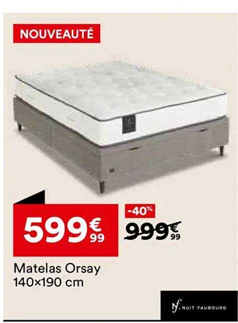 Matelas Orsay 140x190 cm