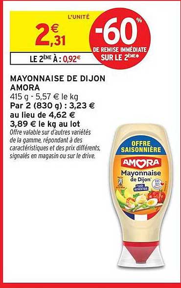 MAYONNAISE DE DIJON AMORA