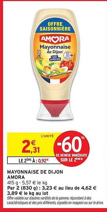 MAYONNAISE DE DIJON AMORA