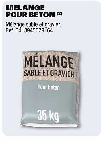 MELANGE POUR BETON