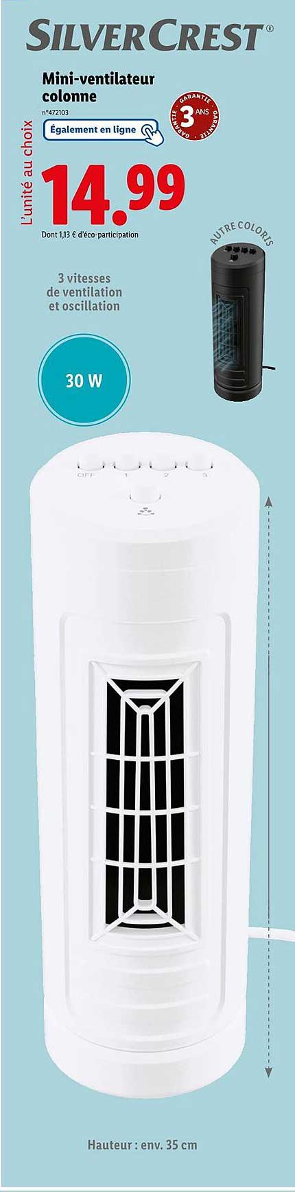 Mini-ventilateur colonne
