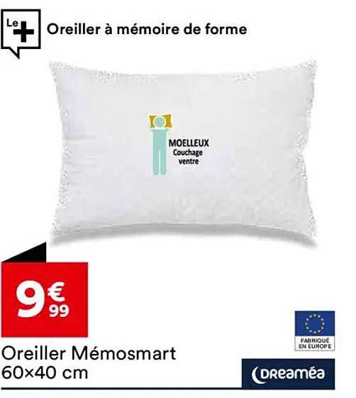 Oreiller à mémoire de forme