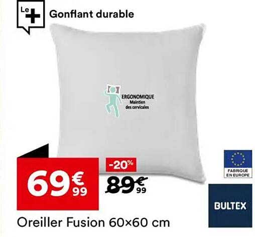 Oreiller Fusion 60x60 cm