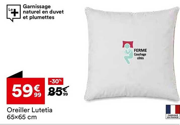 Oreiller Lutetia 65x65 cm