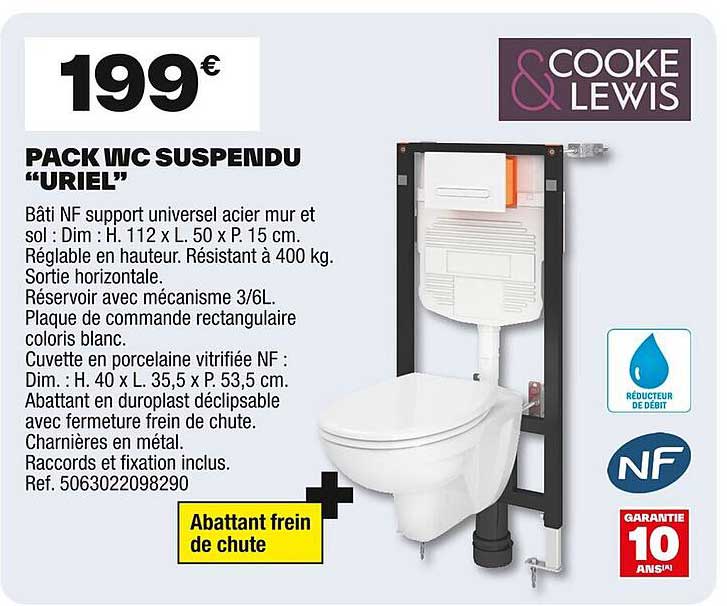 PACK W/C SUSPENDU "URIEL"