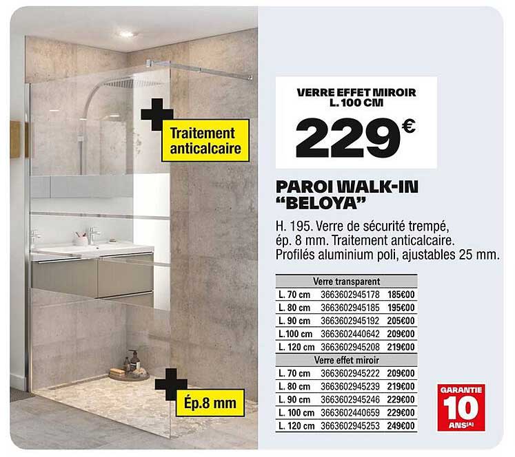 PAROI WALK-IN "BELOYA"