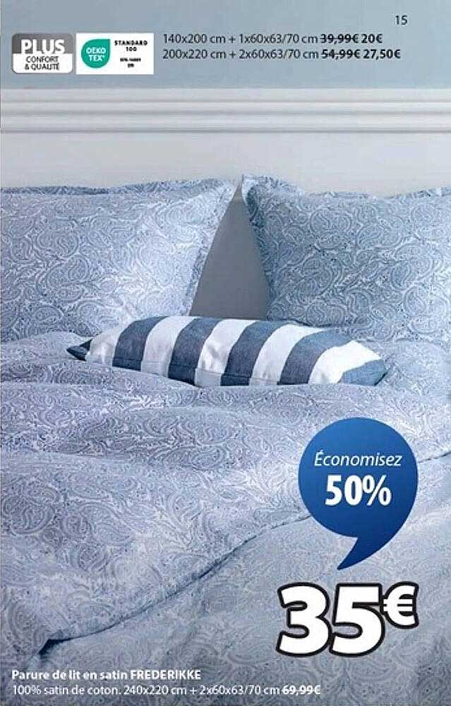 Parure de lit en satin FREDERIKKE