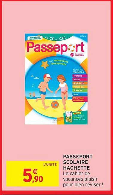 PASSPORT SCOLAIRE HACHETTE