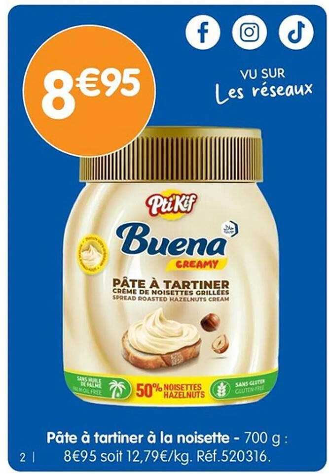 Pâte à tartiner à la noisette - 700 g