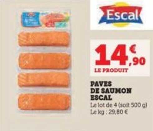 PAVES DE SAUMON ESCAL
