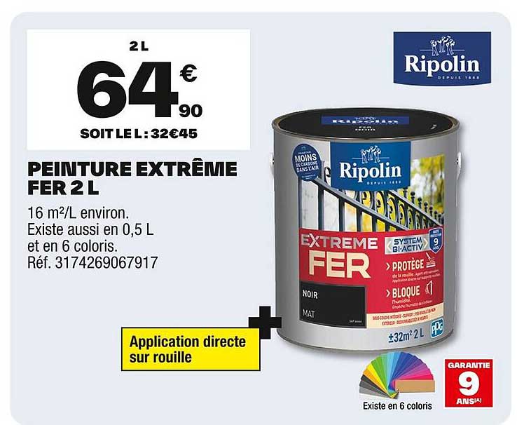 PEINTURE EXTRÊME FER 2 L