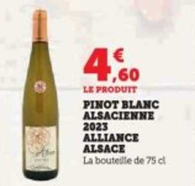 PINOT BLANC ALSACIENNE 2023 ALLIANCE ALSACE