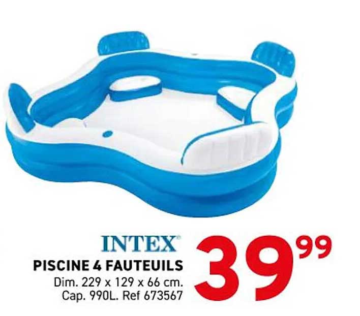 PISCINE 4 FAUTEUILS