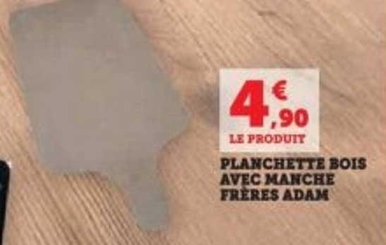 PLANCHETTE BOIS AVEC MANCHE FRERES ADAM