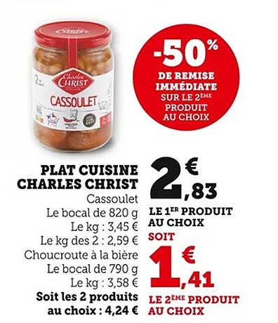 PLAT CUISINE CHARLES CHRIST