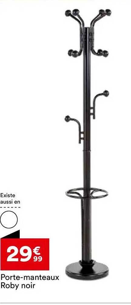 Porte-manteaux Roby noir