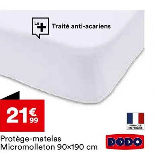 Protège-matelas Micromolleton 90x190 cm