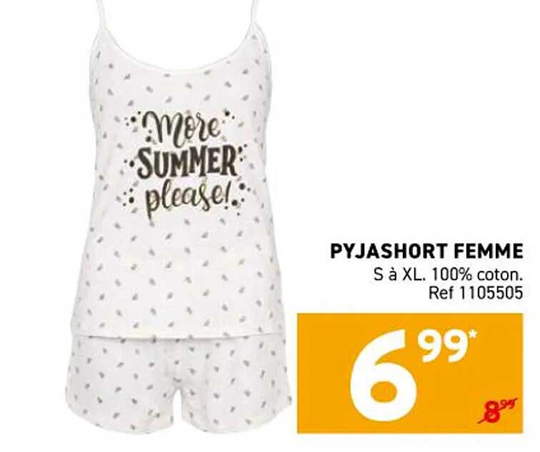 PYJASHORT FEMME