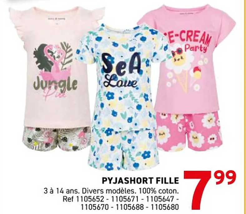 PYJASHORT FILLE