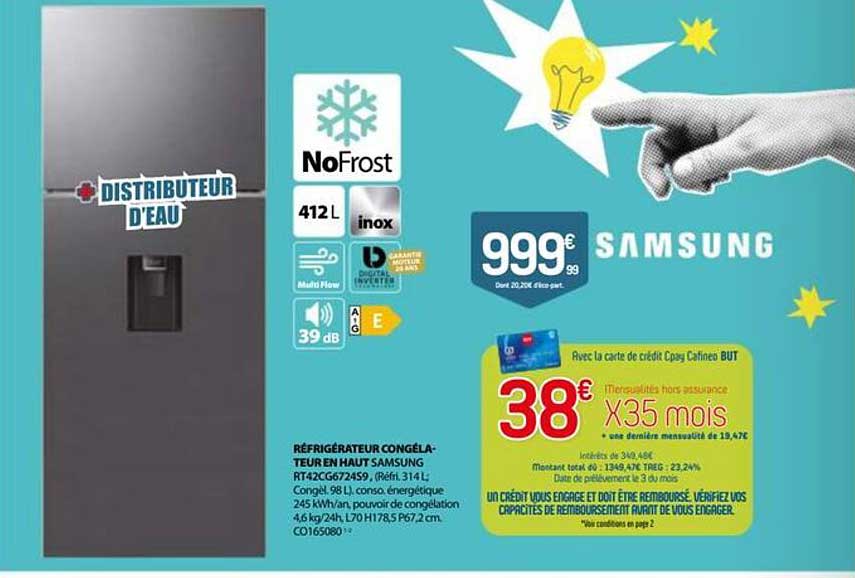 Réfrigérateur Congélateur en Haut SAMSUNG RT42CG672459