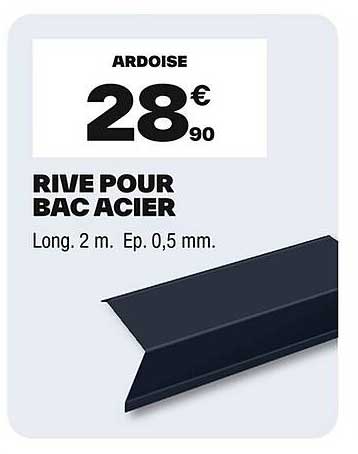 RIVE POUR BAC ACIER