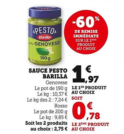 SAUCE PESTO BARILLA