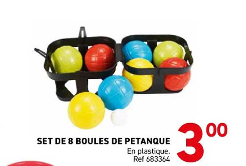 SET DE 8 BOULES DE PETANQUE