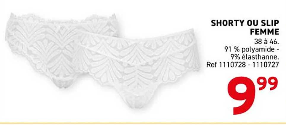 SHORTY OU SLIP FEMME