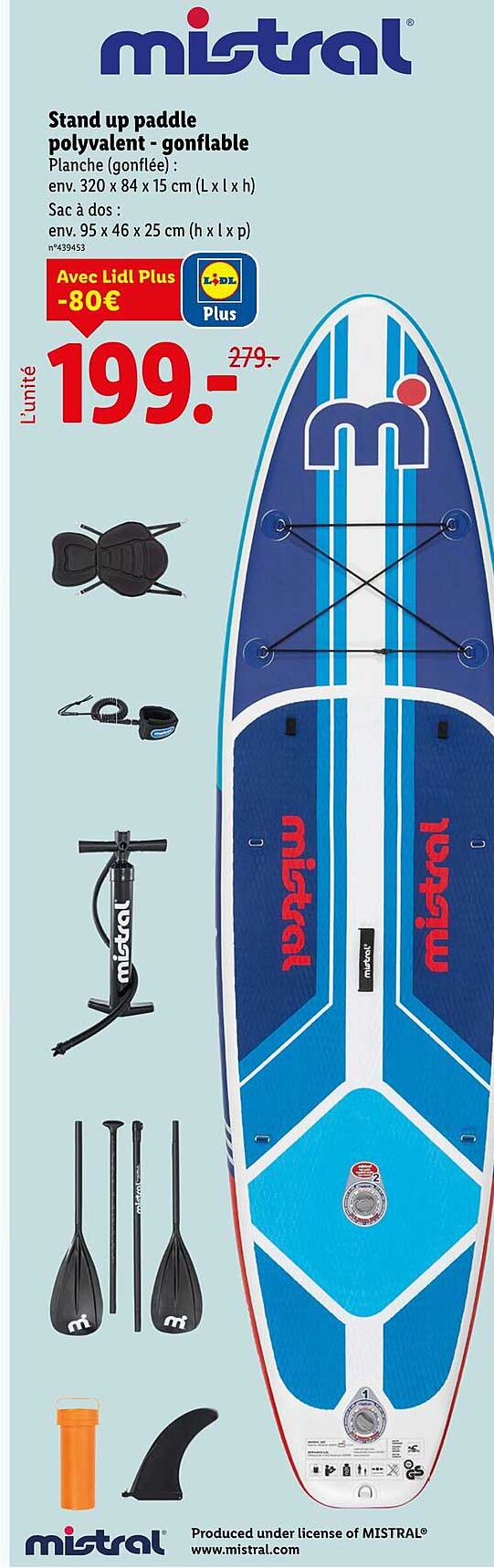 Stand up paddle polyvalent - gonflable