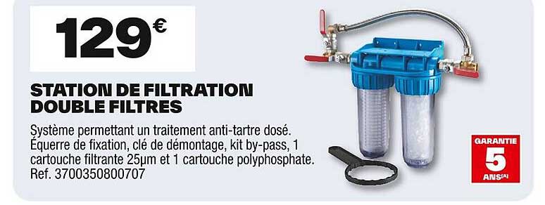 STATION DE FILTRATION DOUBLE FILTRES
