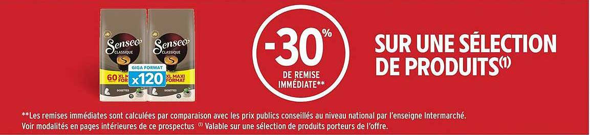 SUR UNE SÉLECTION DE PRODUITS