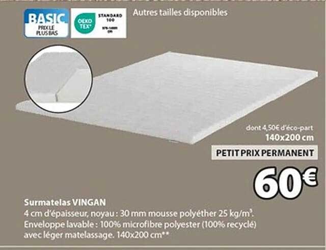 Surmatelas VINGAN