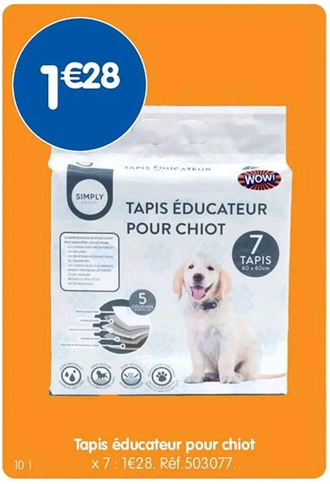 Tapis éducteur pour chiot