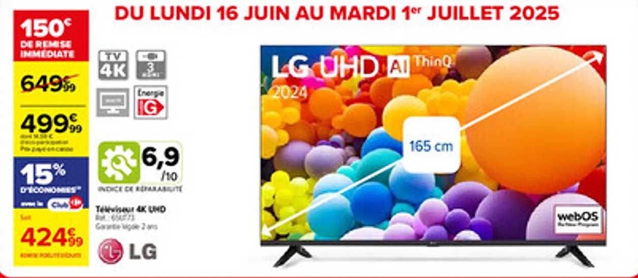 Téléviseur 4K UHD LG