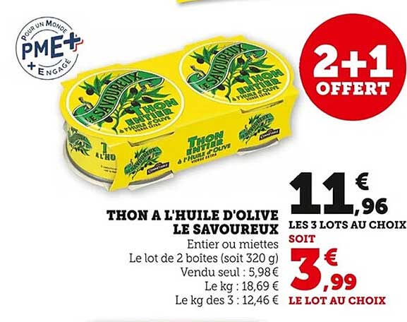 THON A L'HUILE D'OLIVE LE SAVOUREUX