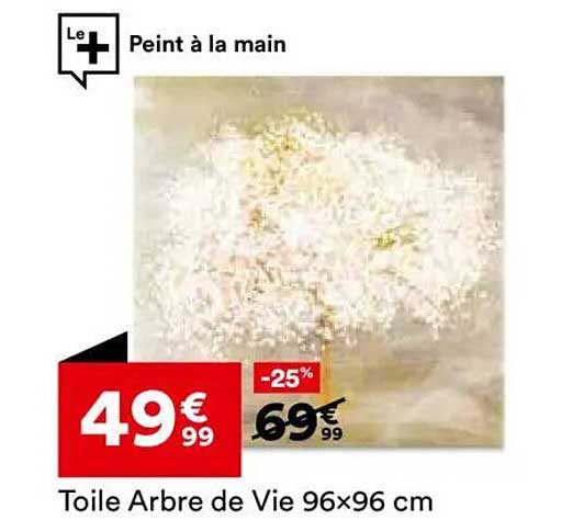 Toile Arbre de Vie 96x96 cm