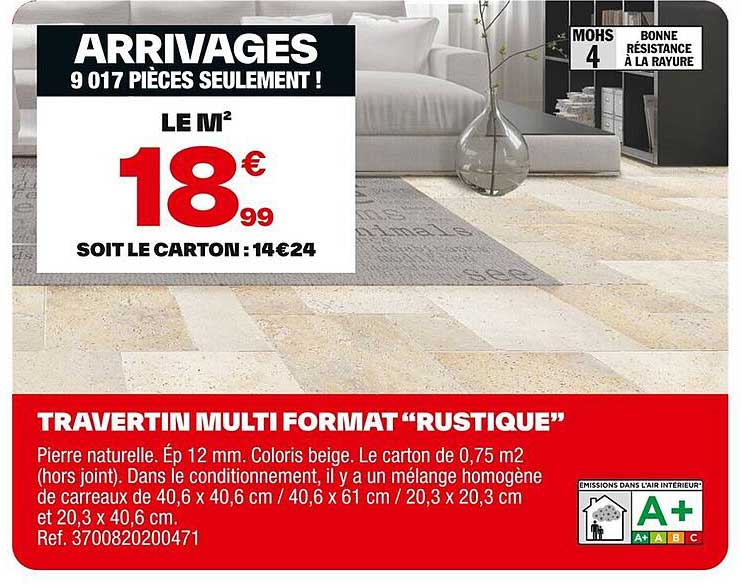 TRAVERTIN MULTI FORMAT "RUSTIQUE"